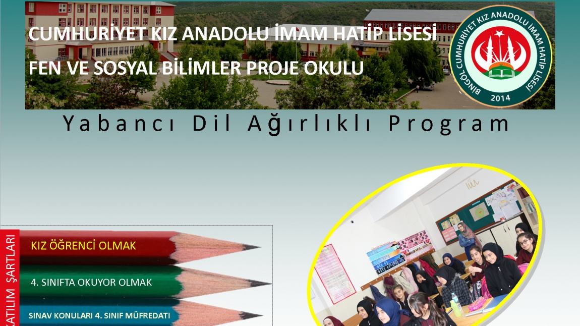 Cumhuriyet Kız Anadolu İmam Hatip Lisesi Öğrenci Seçme Sınavı Cevap Anahtarı